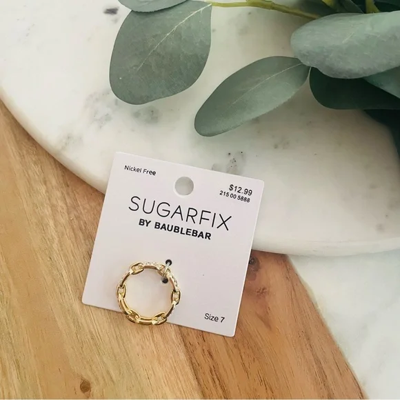 Sugarfix by BaubleBar Pave Chain Ring - Picture 2 of 4
